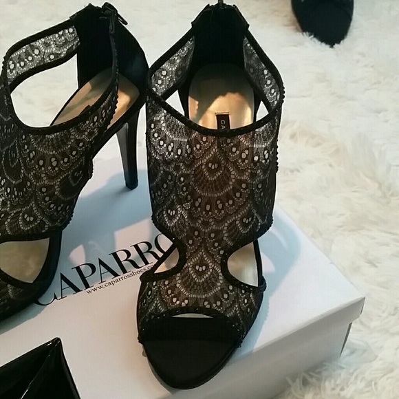 Caparros Date Night Black Heels - Picture 3 of 5